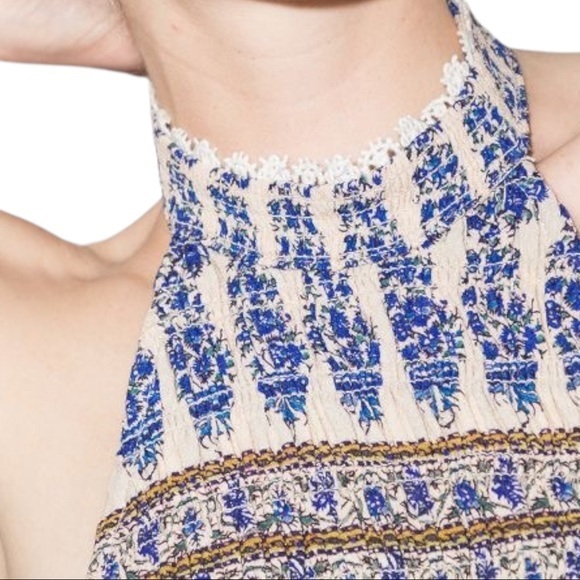 BOTEH Lazuli shirred halterneck jumpsuit romper size 1 - Picture 5 of 14